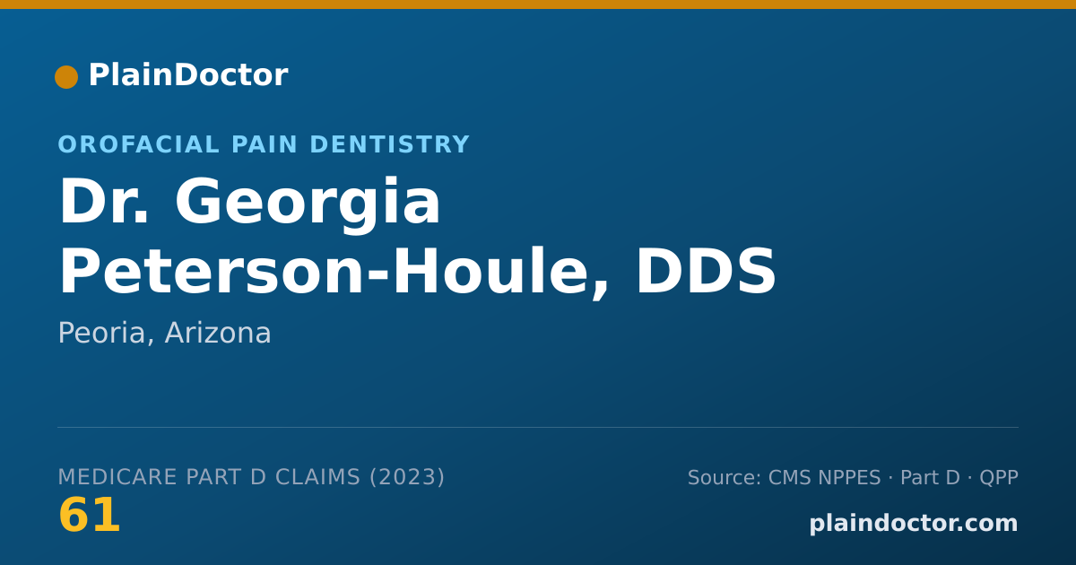 Shareable card for Georgia Peterson-Houle, DDS - Orofacial Pain Dentistry, Peoria, AZ