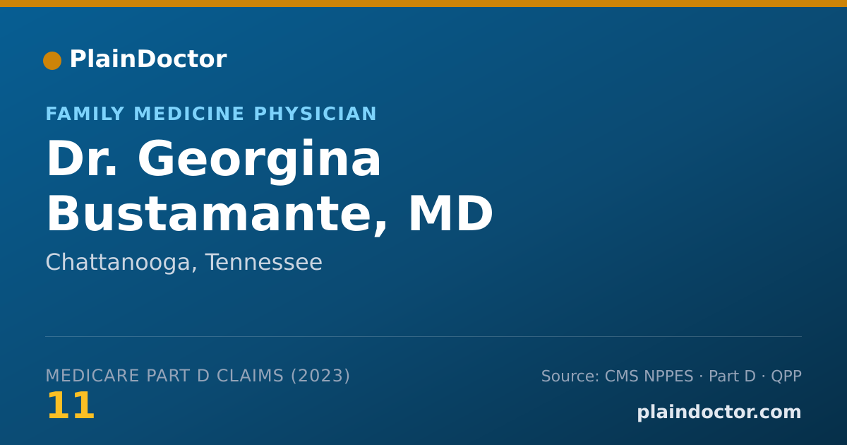 Shareable card for Georgina Bustamante, MD - Family Medicine Physician, Chattanooga, TN