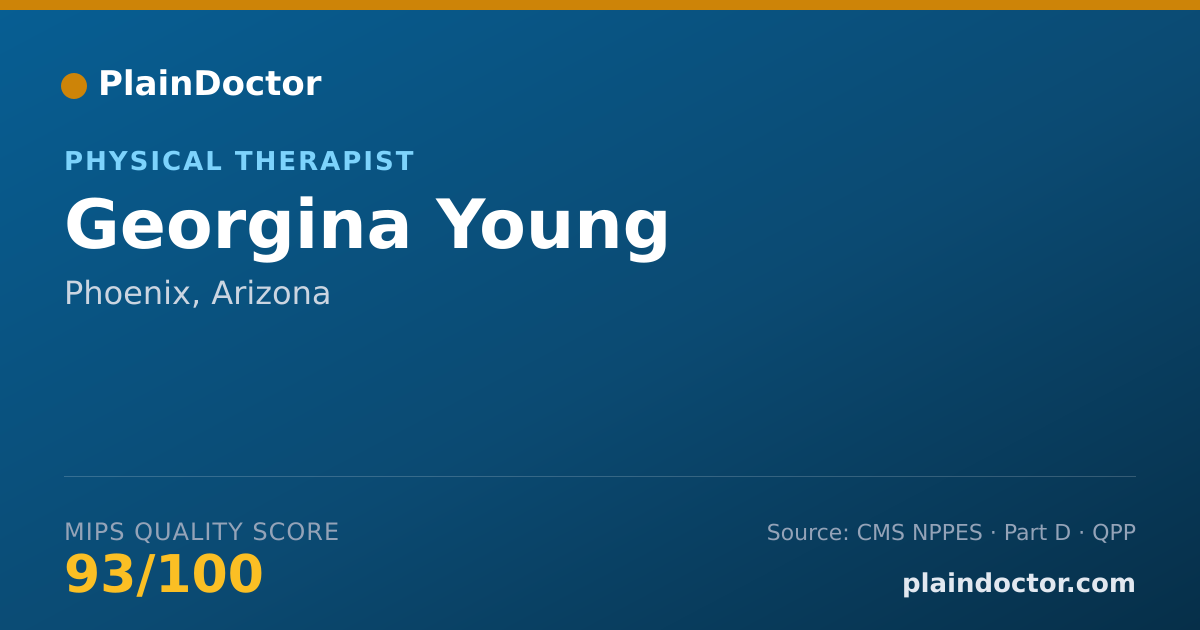 Shareable card for Georgina Young - Physical Therapist, Phoenix, AZ