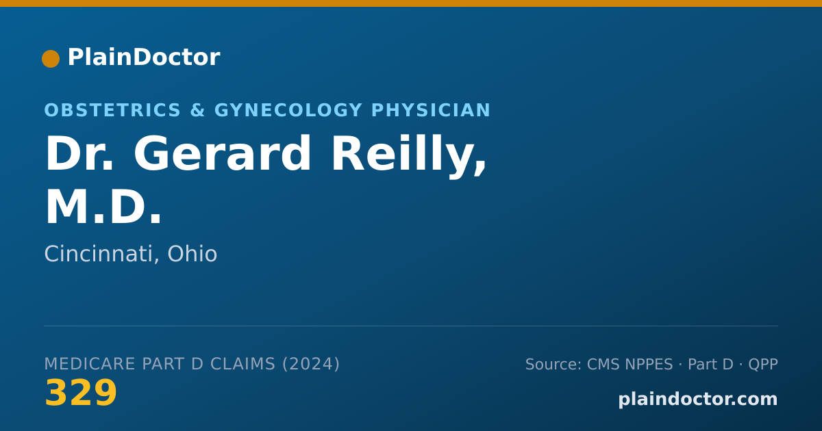 Shareable card for Gerard Reilly, M.D. - Obstetrics & Gynecology Physician, Cincinnati, OH