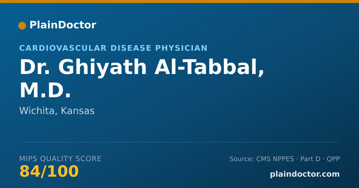 Shareable card for Ghiyath Al-Tabbal, M.D. - Cardiovascular Disease Physician, Wichita, KS