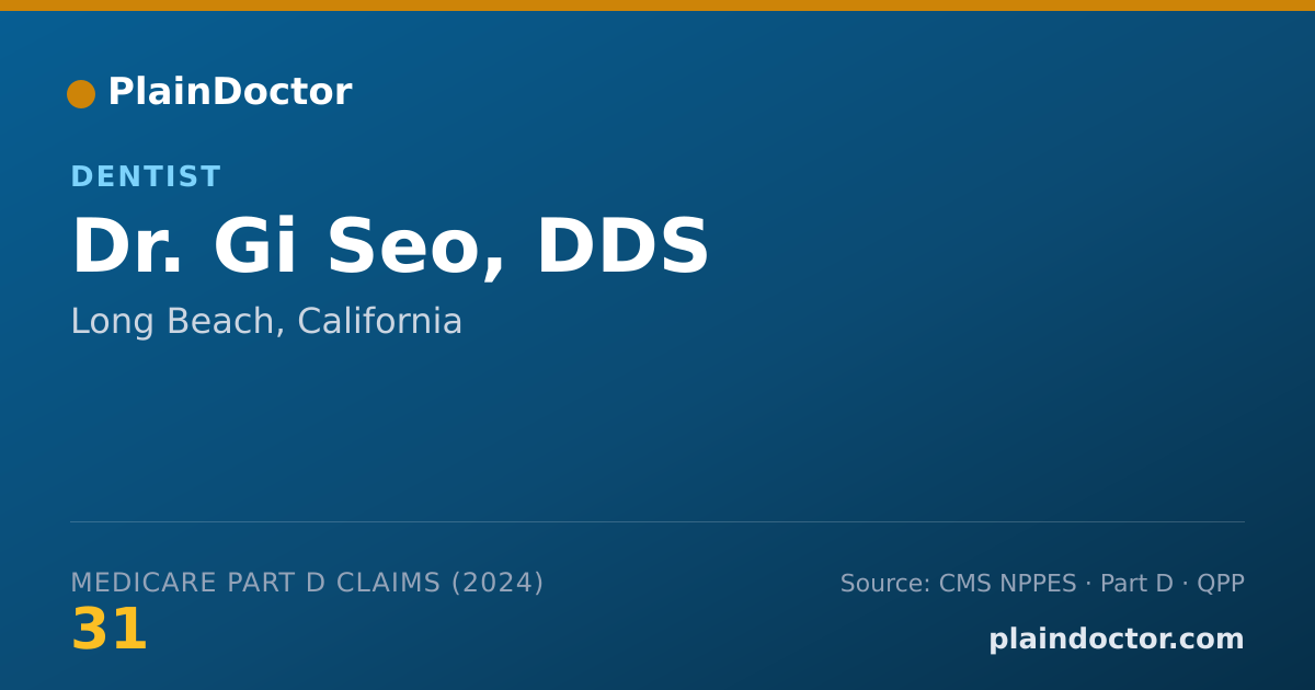 Shareable card for Gi Seo, DDS - Dentist, Long Beach, CA