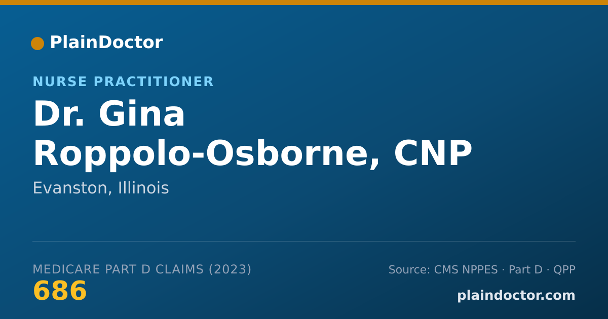 Shareable card for Gina Roppolo-Osborne, CNP - Nurse Practitioner, Evanston, IL