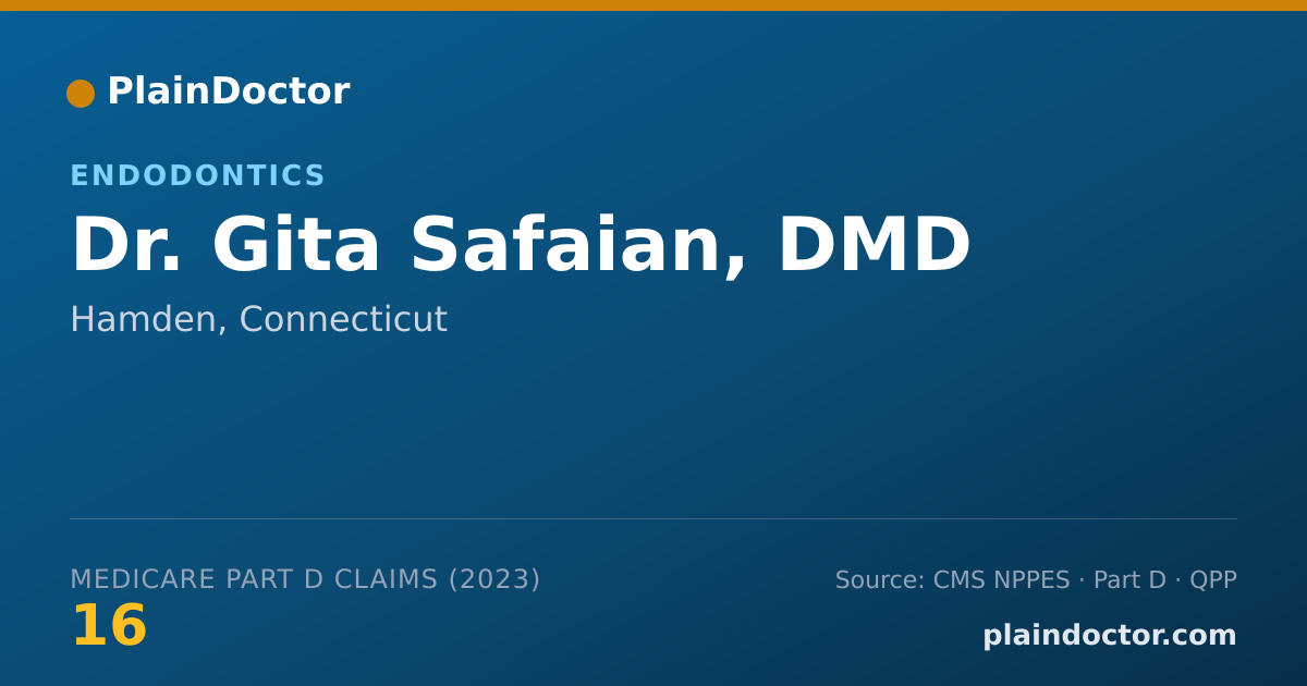 Shareable card for Gita Safaian, DMD - Endodontics, Hamden, CT