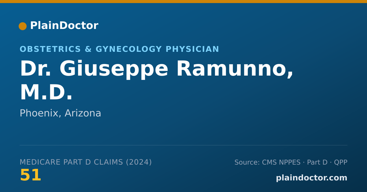 Shareable card for Giuseppe Ramunno, M.D. - Obstetrics & Gynecology Physician, Phoenix, AZ