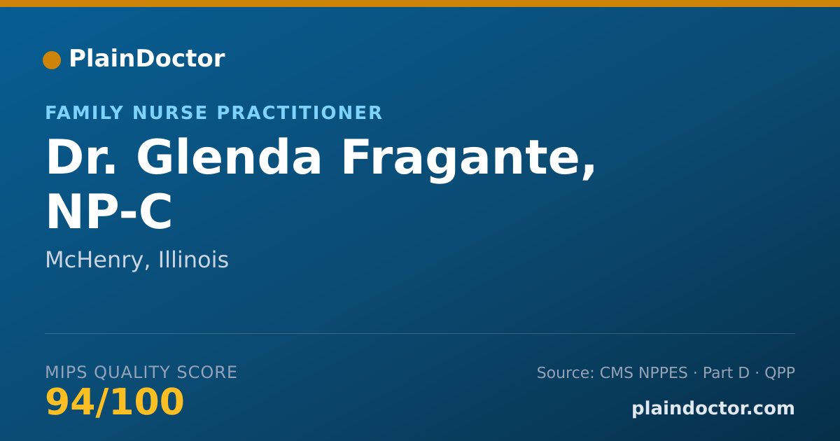 Shareable card for Glenda Fragante, NP-C - Family Nurse Practitioner, McHenry, IL