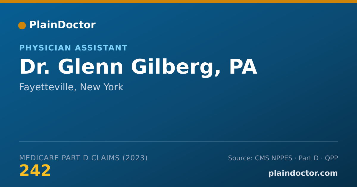 Shareable card for Glenn Gilberg, PA - Physician Assistant, Fayetteville, NY
