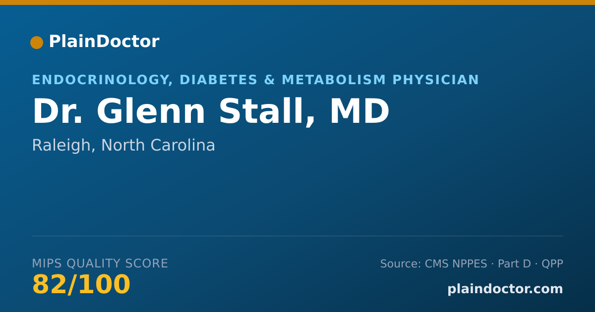 Shareable card for Glenn Stall, MD - Endocrinology, Diabetes & Metabolism Physician, Raleigh, NC
