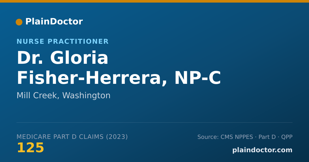 Shareable card for Gloria Fisher-Herrera, NP-C - Nurse Practitioner, Mill Creek, WA