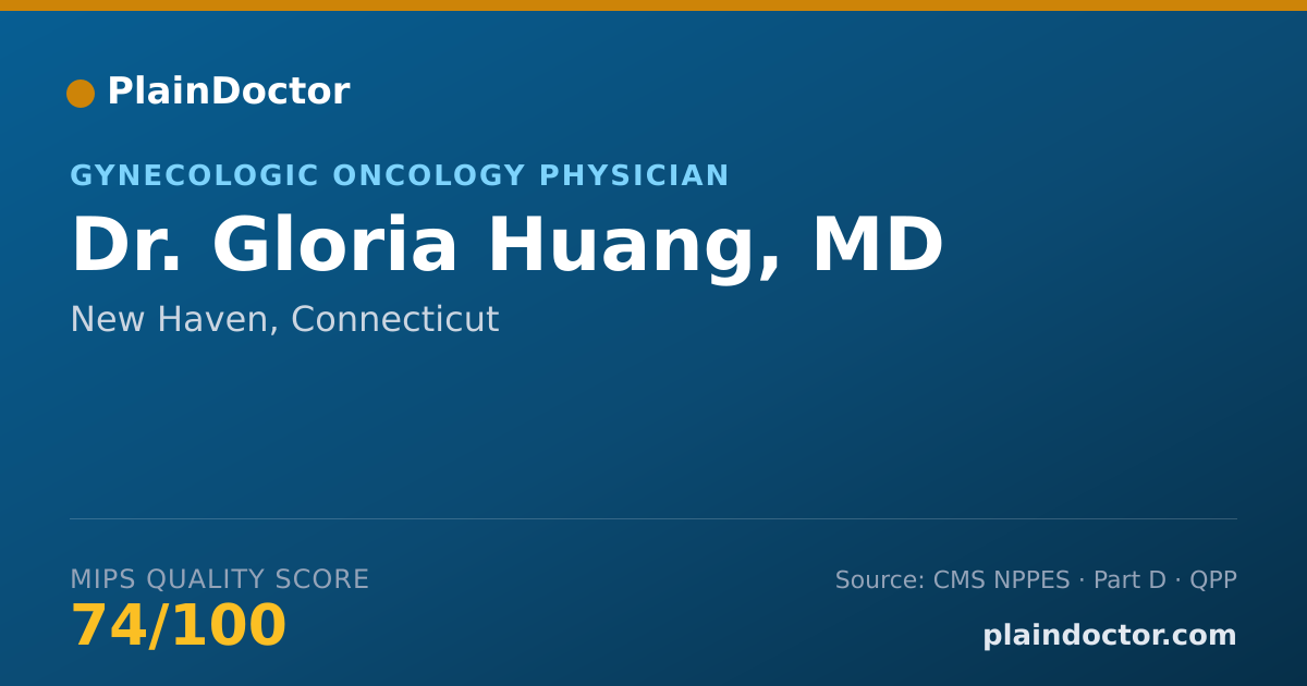 Shareable card for Gloria Huang, MD - Gynecologic Oncology Physician, New Haven, CT