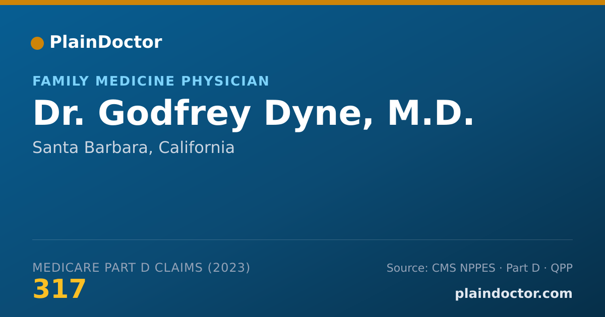 Shareable card for Godfrey Dyne, M.D. - Family Medicine Physician, Santa Barbara, CA