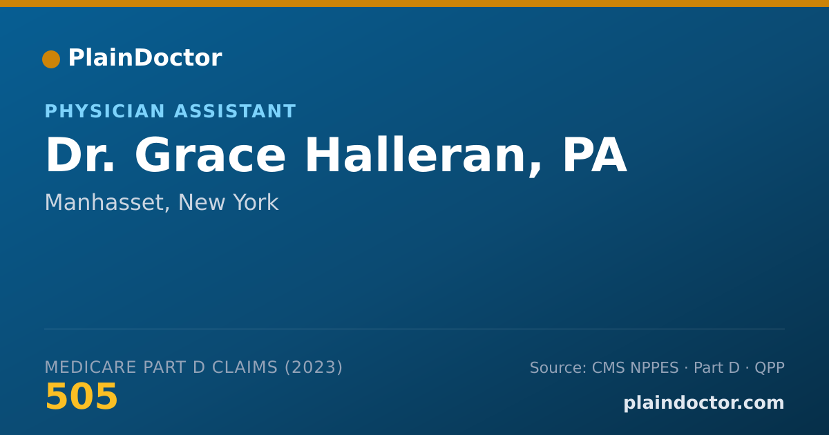 Shareable card for Grace Halleran, PA - Physician Assistant, Manhasset, NY
