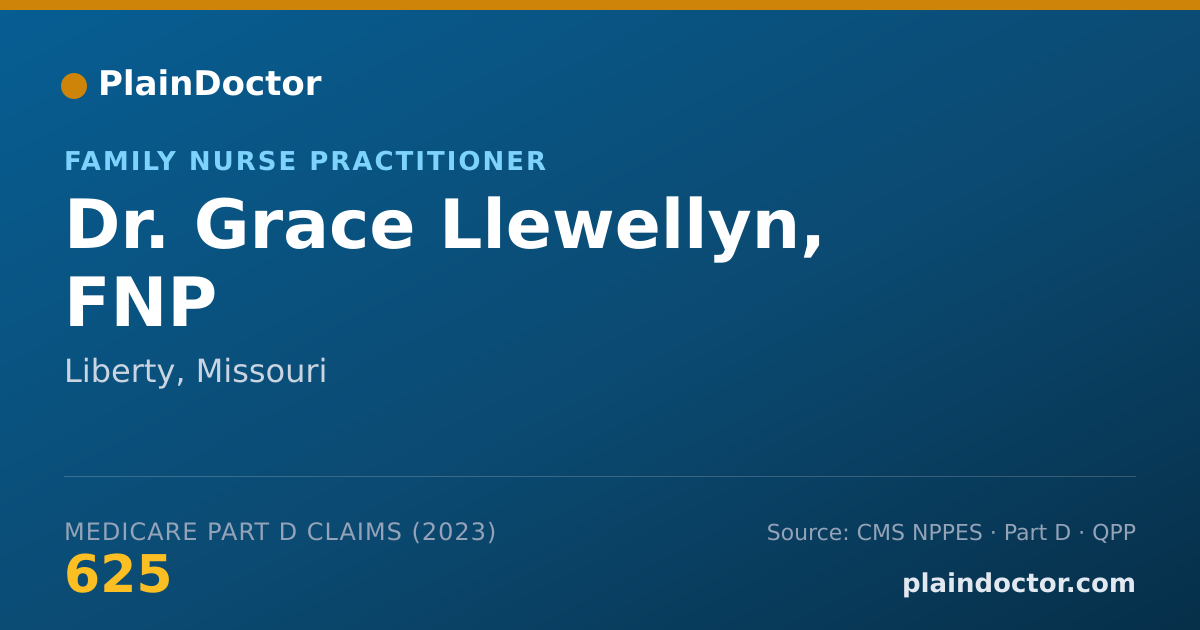 Shareable card for Grace Llewellyn, FNP - Family Nurse Practitioner, Liberty, MO