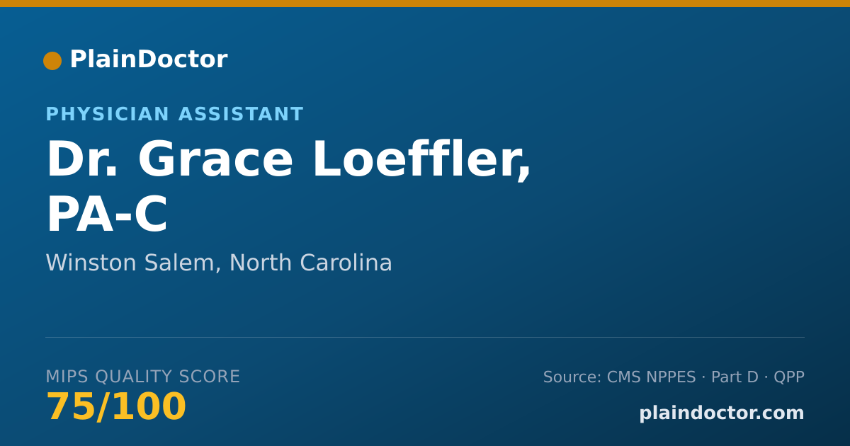Shareable card for Grace Loeffler, PA-C - Physician Assistant, Winston Salem, NC