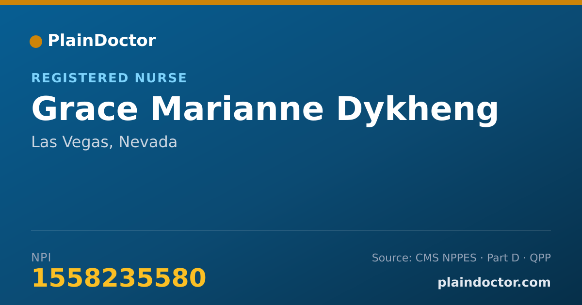 Shareable card for Grace Marianne Dykheng - Registered Nurse, Las Vegas, NV
