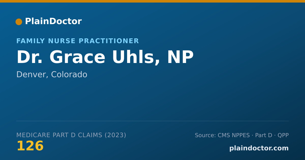 Shareable card for Grace Uhls, NP - Family Nurse Practitioner, Denver, CO