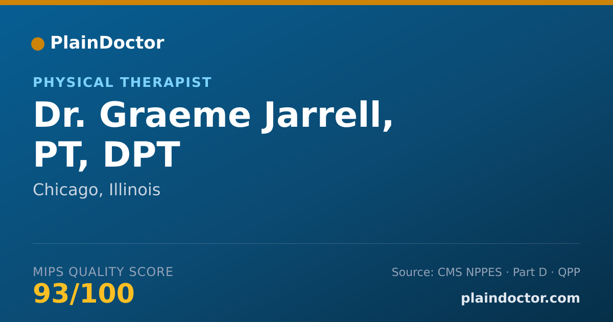 Shareable card for Graeme Jarrell, PT, DPT - Physical Therapist, Chicago, IL