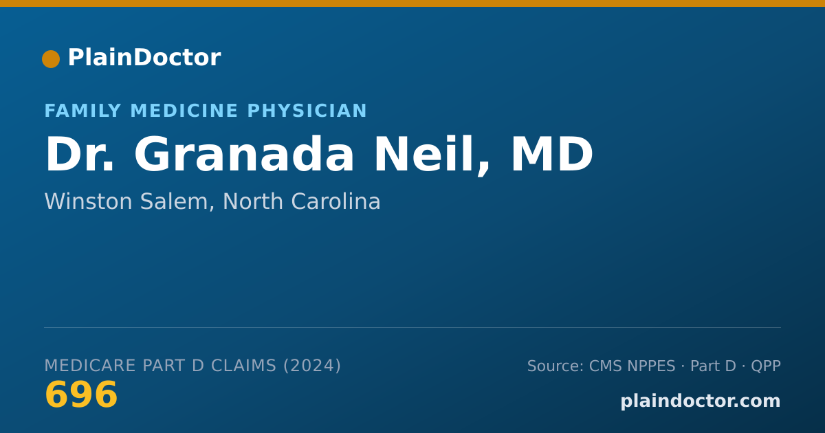Shareable card for Granada Neil, MD - Family Medicine Physician, Winston Salem, NC