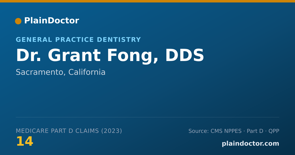 Shareable card for Grant Fong, DDS - General Practice Dentistry, Sacramento, CA