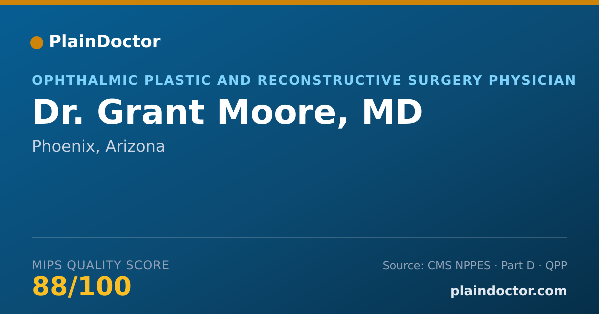 Shareable card for Grant Moore, MD - Ophthalmic Plastic and Reconstructive Surgery Physician, Phoenix, AZ