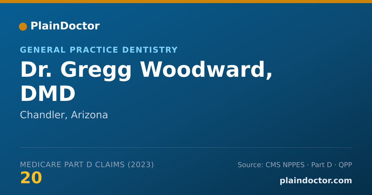 Shareable card for Gregg Woodward, DMD - General Practice Dentistry, Chandler, AZ