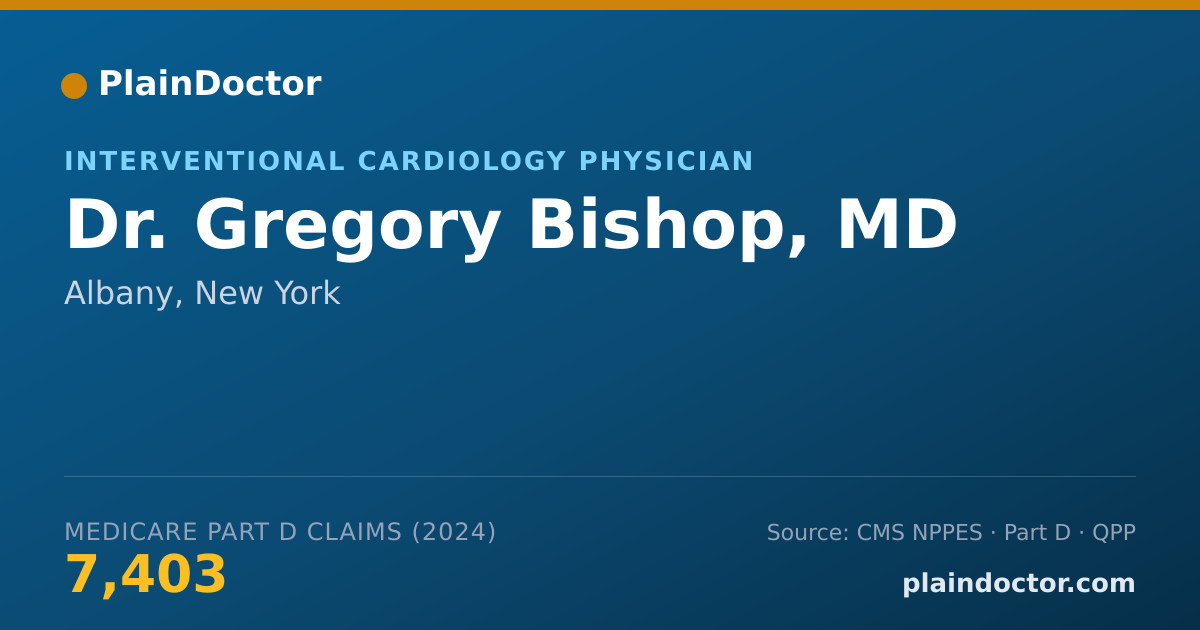 Shareable card for Gregory Bishop, MD - Cardiovascular Disease Physician, Albany, NY