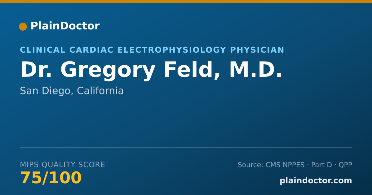 Shareable card for Gregory Feld, M.D. - Cardiovascular Disease Physician, San Diego, CA