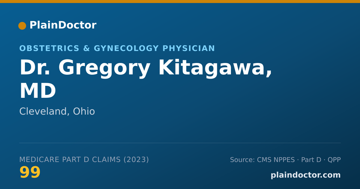 Shareable card for Gregory Kitagawa, MD - Obstetrics & Gynecology Physician, Cleveland, OH
