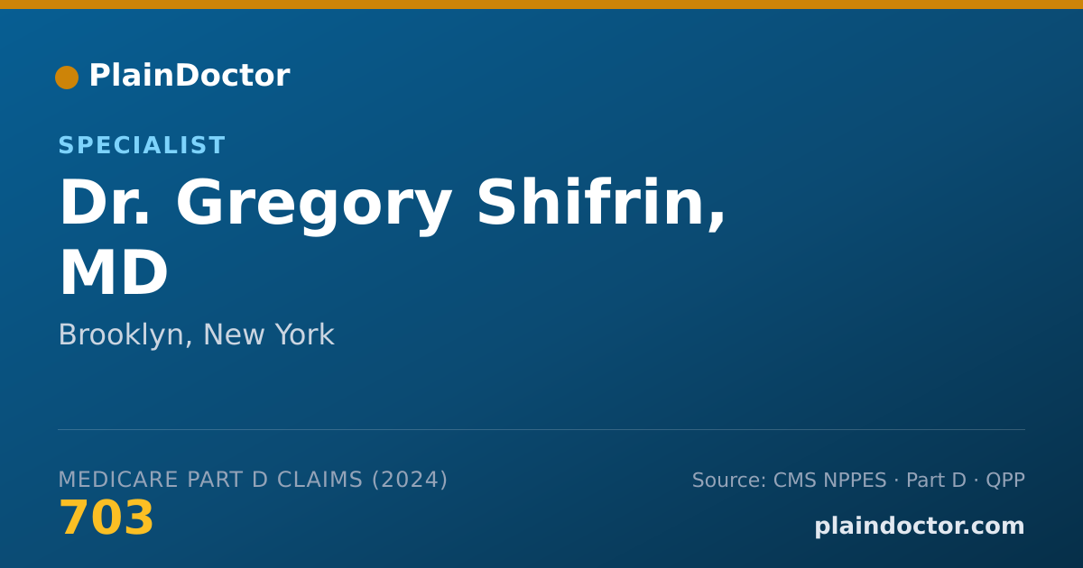 Shareable card for Gregory Shifrin, MD - Specialist, Brooklyn, NY