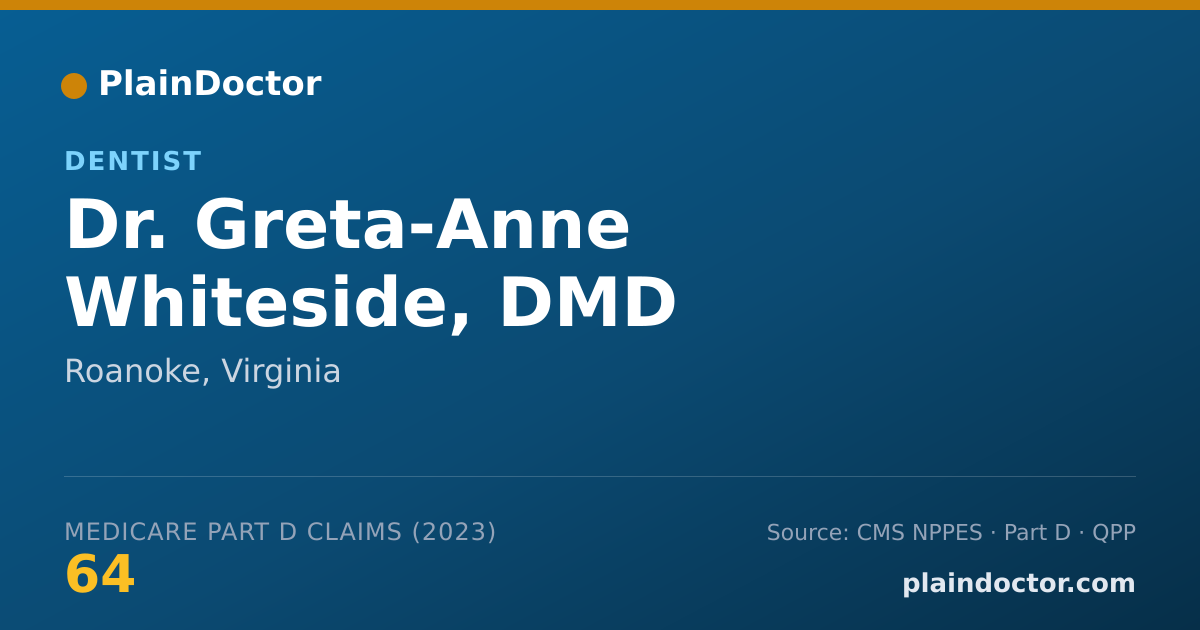 Shareable card for Greta-Anne Whiteside, DMD - Dentist, Roanoke, VA