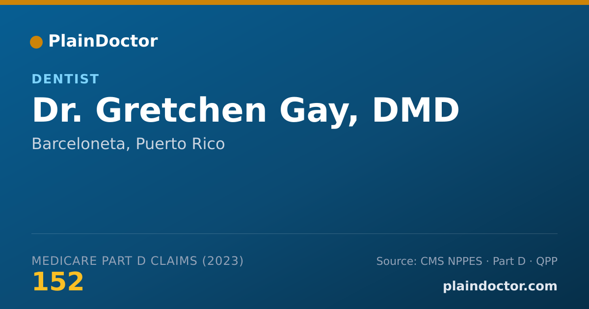Shareable card for Gretchen Gay, DMD - Dentist, Barceloneta, PR