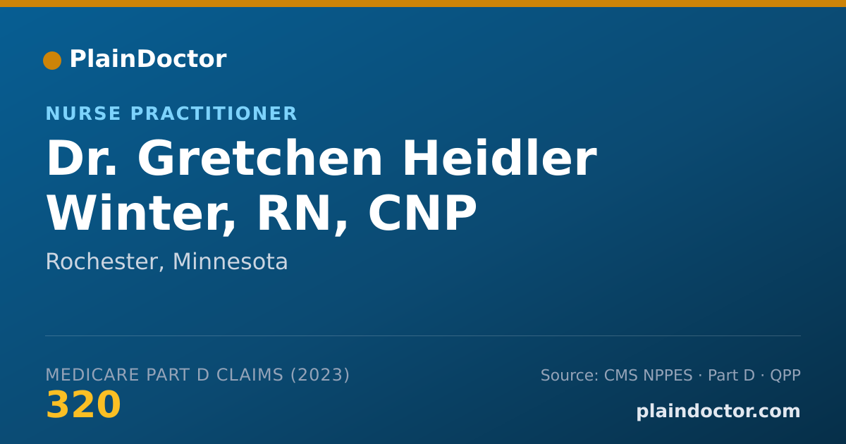 Shareable card for Gretchen Heidler Winter, RN, CNP - Nurse Practitioner, Rochester, MN