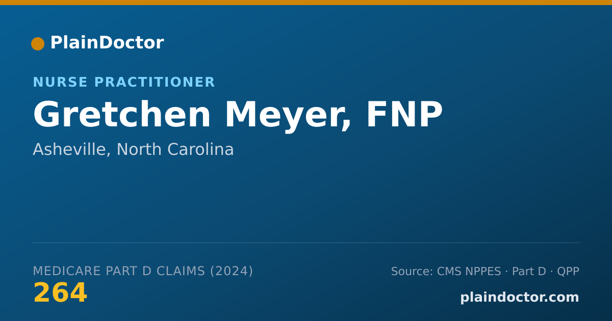 Shareable card for Gretchen Meyer, FNP - Nurse Practitioner, Asheville, NC