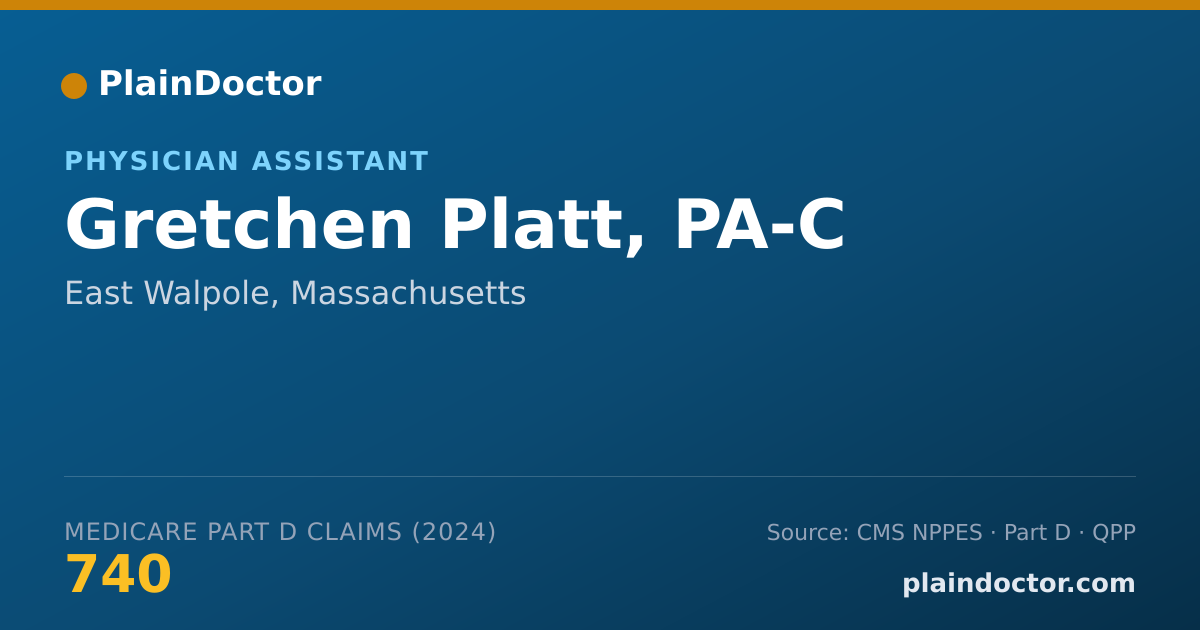 Shareable card for Gretchen Platt, PA-C - Physician Assistant, East Walpole, MA