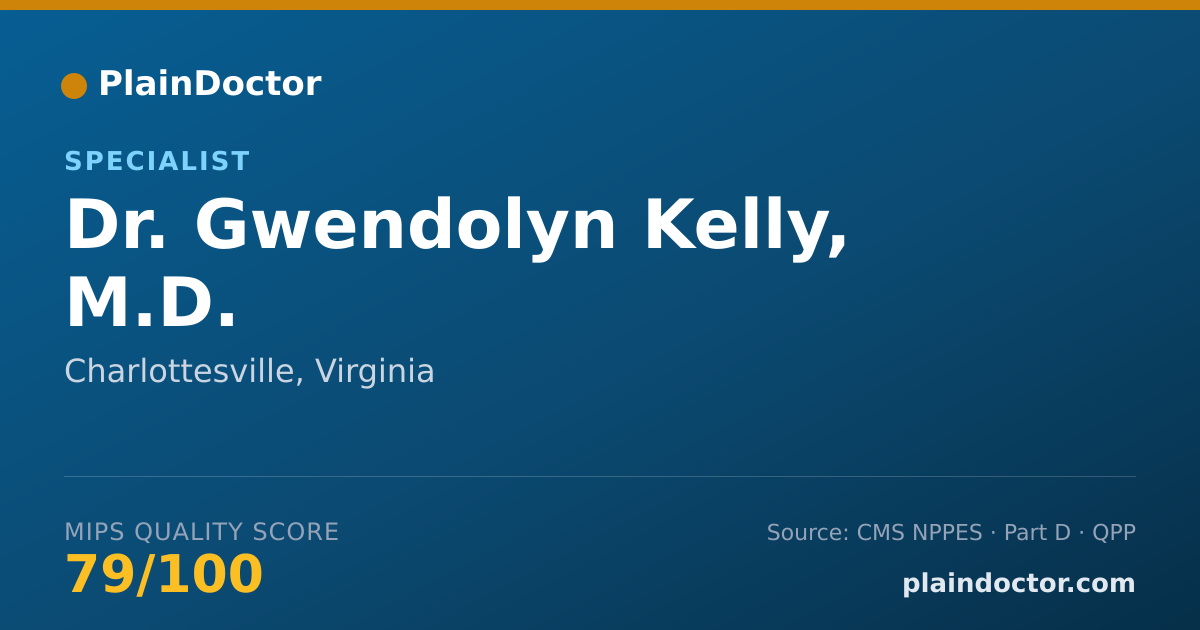 Shareable card for Gwendolyn Kelly, M.D. - Specialist, Charlottesville, VA