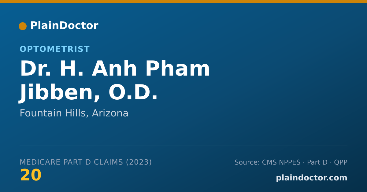 Shareable card for H. Anh Pham Jibben, O.D. - Optometrist, Fountain Hills, AZ