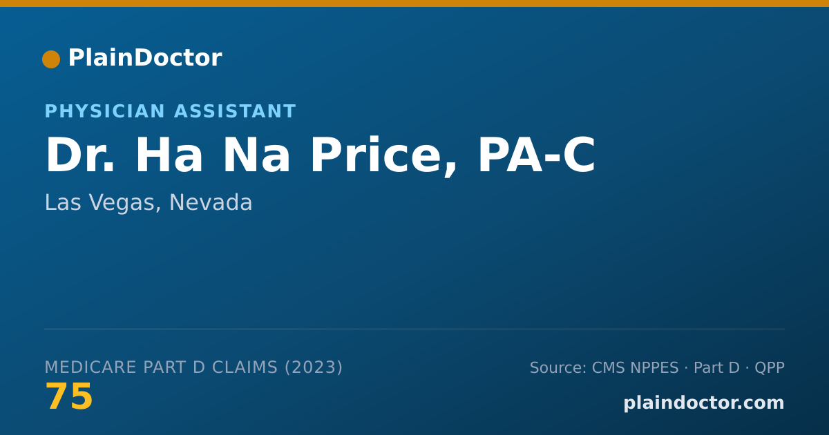 Shareable card for Ha Na Price, PA-C - Physician Assistant, Las Vegas, NV
