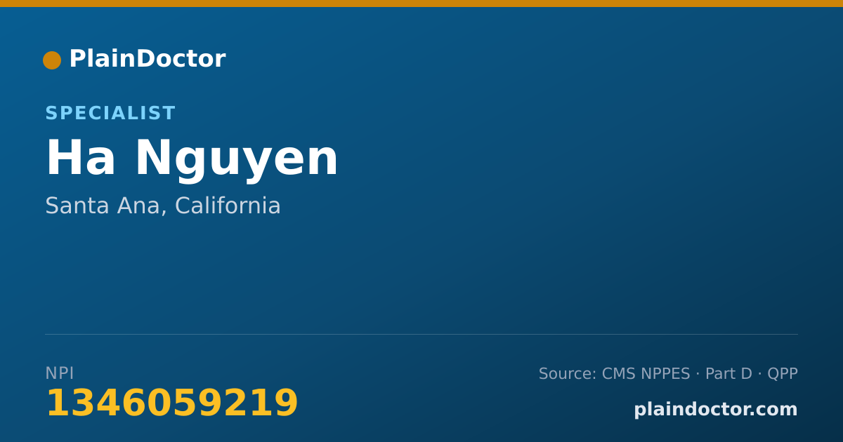 Shareable card for Ha Nguyen - Specialist, Santa Ana, CA