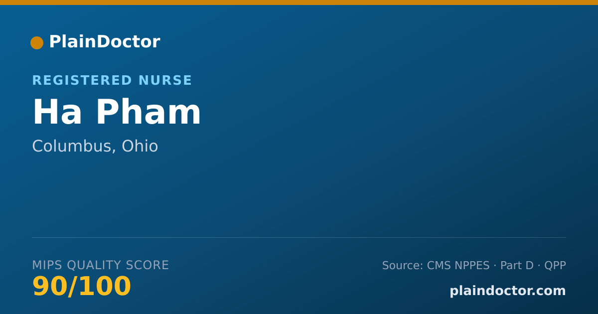 Shareable card for Ha Pham - Registered Nurse, Columbus, OH