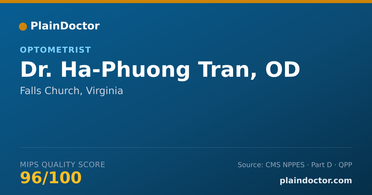 Shareable card for Ha-Phuong Tran, OD - Optometrist, Falls Church, VA