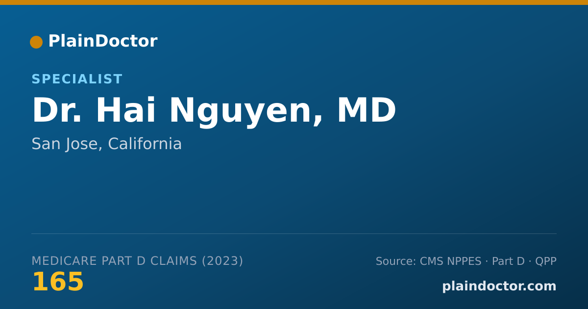 Shareable card for Hai Nguyen, MD - Specialist, San Jose, CA