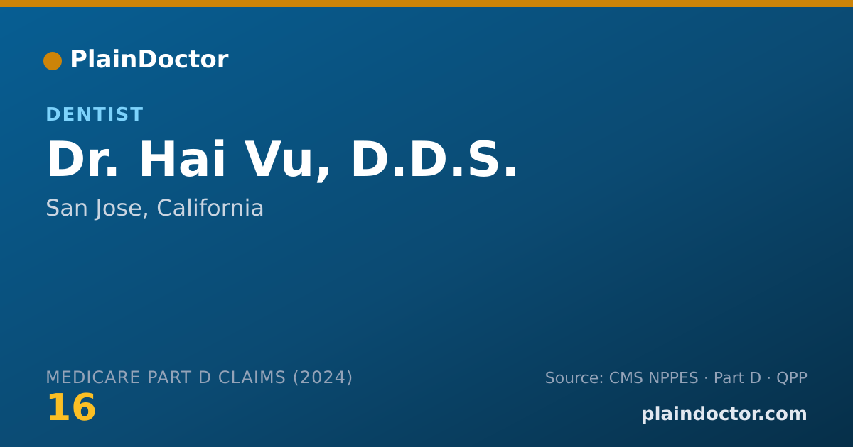 Shareable card for Hai Vu, D.D.S. - Dentist, San Jose, CA
