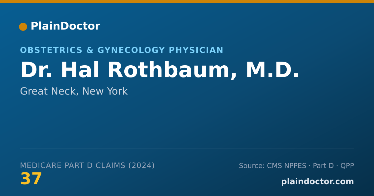Shareable card for Hal Rothbaum, M.D. - Obstetrics & Gynecology Physician, Great Neck, NY