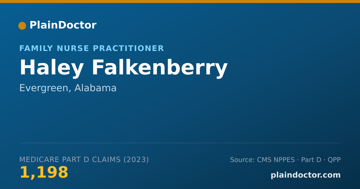 Shareable card for Haley Falkenberry - Family Nurse Practitioner, Evergreen, AL