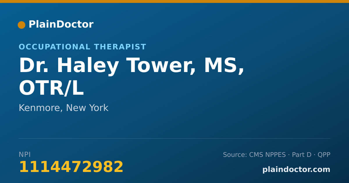 Shareable card for Haley Tower, MS, OTR/L - Occupational Therapist, Kenmore, NY