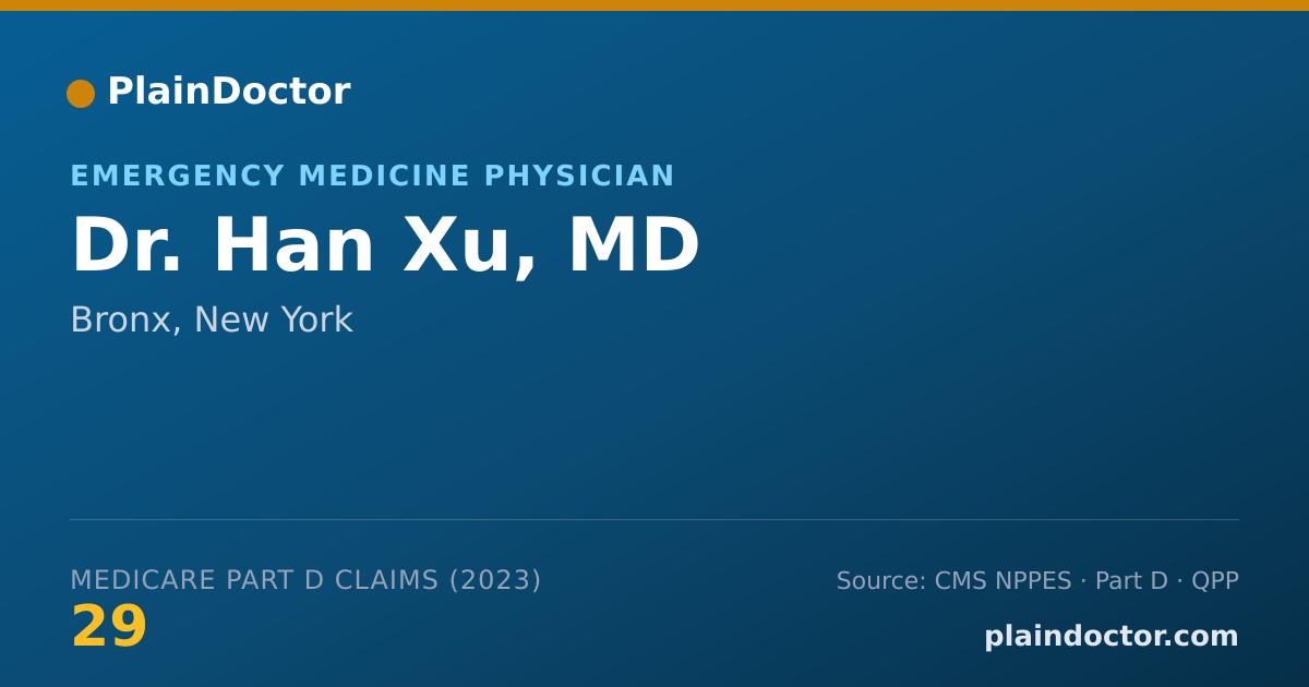 Shareable card for Han Xu, MD - Emergency Medicine Physician, Bronx, NY