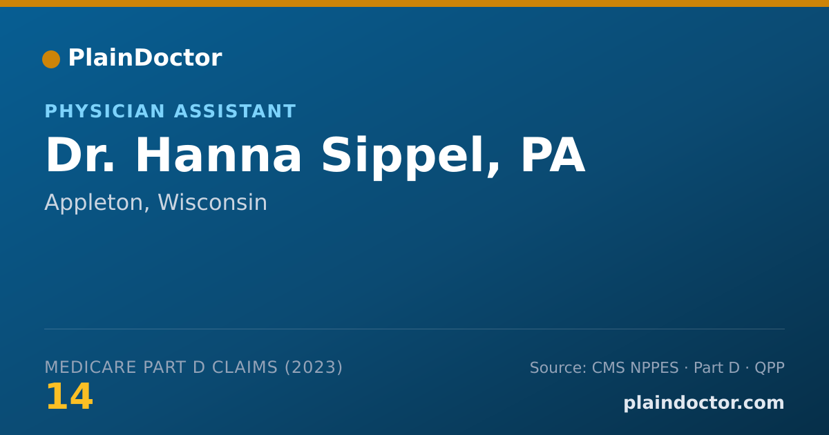 Shareable card for Hanna Sippel, PA - Physician Assistant, Appleton, WI