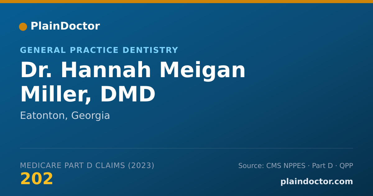 Shareable card for Hannah Meigan Miller, DMD - General Practice Dentistry, Eatonton, GA