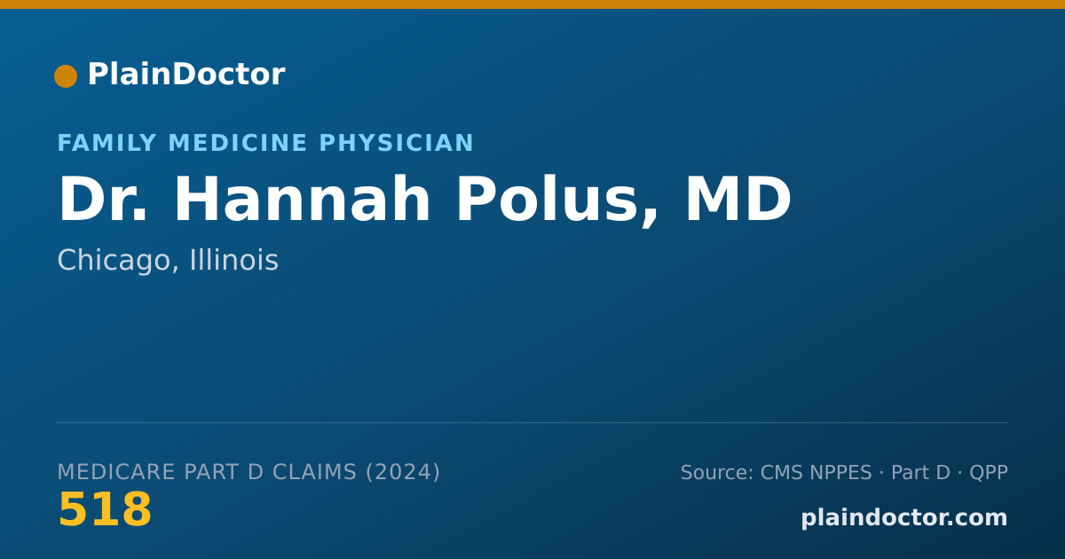 Shareable card for Hannah Polus, MD - Family Medicine Physician, Chicago, IL