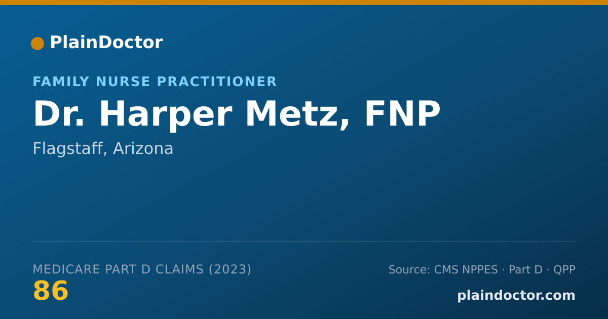 Shareable card for Harper Metz, FNP - Family Nurse Practitioner, Flagstaff, AZ